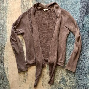 Anthropologie Moth Wrap Cardigan Brown Size Small